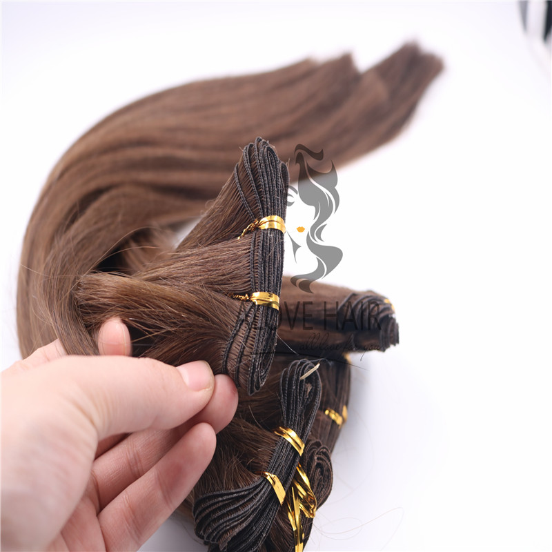 Wholesale best hand tied weft hair extensions